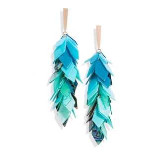 Kendra Scott Jennifer Earrings (Abalone/Rosegold)